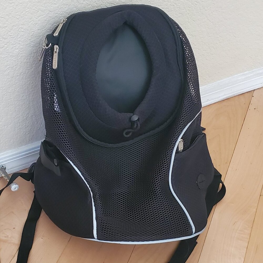 WOYYHO Pet Dog Carrier Backpack Side Storage Pockets Dog Backpack Carrier